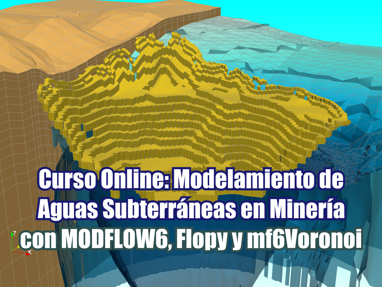 Modelamiento de Aguas Subterráneas en Minería con MODFLOW6, Flopy y mf6Voronoi